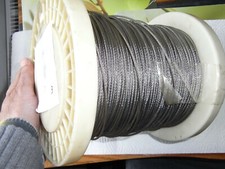 Edelstahl Drahtseil 2,5mm Draht 7x7 1.4401 V4A 4,45kg Edelstahlseil Rostfrei  3