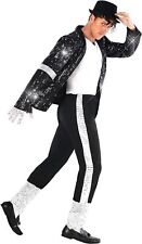 King of Pop Kostüm Herren 90er Michael Jackson Popstar Faschingkostüm Karneval