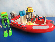 Motorboot + 2 x Taucher Scuba