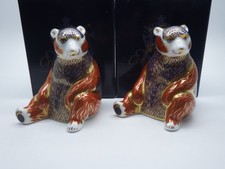 2 X ROYAL CROWN DERBY HONIGBÄR BRIEFBESCHWERER