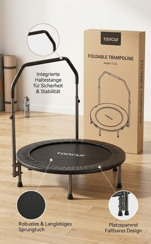 Toncur faltbares trampolin mit - faltbares,