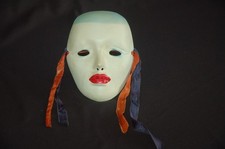 Karnevalsmaske Deko zum Aufhängen  (B/H/T = ca. 12 x 16 x 4 cm)