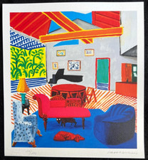 David Hockney Lithographie COA