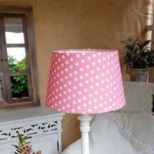 Lampenschirm Rosa weiße