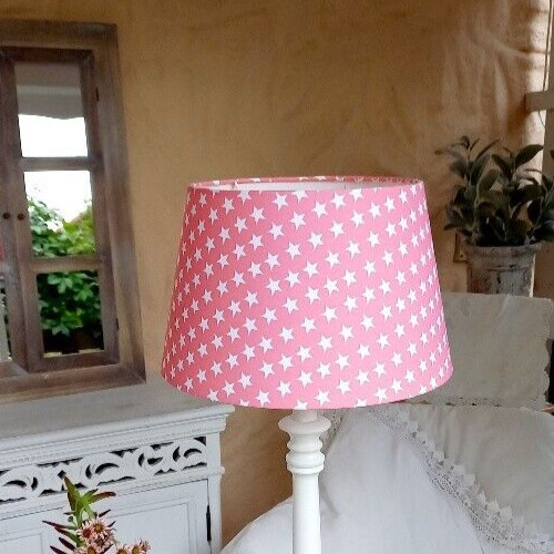 Lampenschirm rosa weiße - lampenschirm,