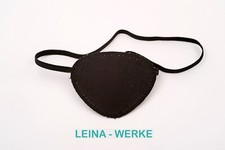 Augenklappe schwarz Leina