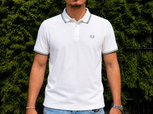 Fred perry herren polo weiß - polo,