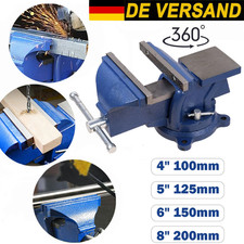 Schraubstock Schwer Amboss 360° Drehbar Drehteller Werkbank Werkbankschraubstock