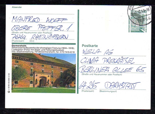 W417 bund bpk bildpostkarte x - w417#,