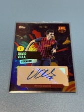 Topps David Villa Autogrammkarte / FC Barcelona / limitiert 170/250