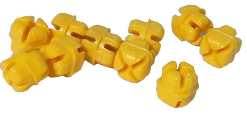 Playmobil x10 gelbe verbinder - playmobil,