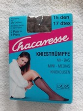 NEU in OVP  * 2 x Fein-Kniestrümpfe * 35-42 * graphit * Chacaresse * 15 den *