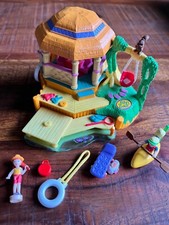 Mini Polly Pocket Canoe Fun Haus am Wasser KANU Strandhaus 100%komplett Bluebird