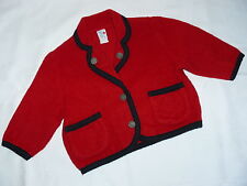 Trachtenjacke Gr.92 rot Baby Club Strick Jacke Trachtenmode Puppen