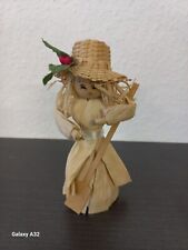 Maisblatt Stroh Puppe Figur Mädchen