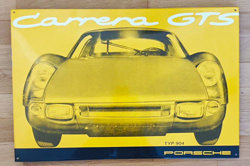 Porsche emailleschild carrera - emailleschild, "carrera