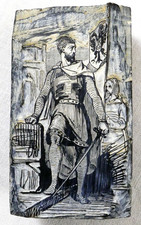 alter Druckstock / Klischee /