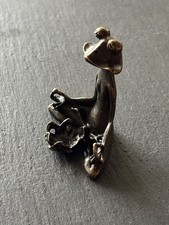 Froschfigur aus Messing | Yoga Frosch | Massiv | Deko Figur | Meditierende Figur