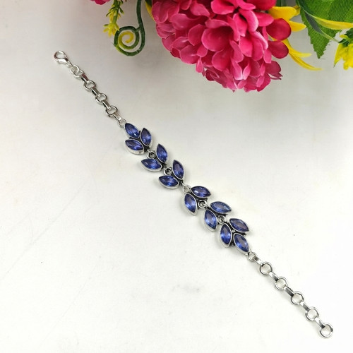 Blauer tansanit edelstein - blauer,