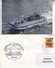 LCM 20 , Landungsboot LCM 20  , Bundesmarine, Beleg+Foto, Schiffspost 1984
