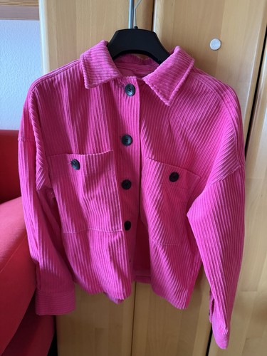 Zara damen cordjacke - cordjacke, pink