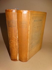 Oeuvres de Moliere - Komödien Dramen Theater Holzstiche Johannot 2 Bde. - 1835