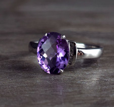 Ring Silber 925 Farbstein lila