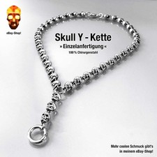 Skull Y-Halskette 9 mm ...für