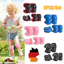 6stk/Kits Schutzausrüstung Protektoren Kinder Knieschoner Schoner Inline Skates