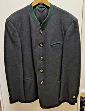 ? "Heinrich Jäger" Herren-WALKJANKER / LODENJACKE Größe 50/52,  d'grau - 1990er