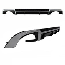 Heckdiffusor Schwarz glanz passt für Audi A4 B9 Limousine Avant ab 2015 kein RS4