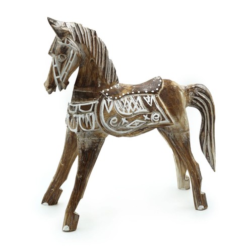 Figur holz pferd 32 - ca.,