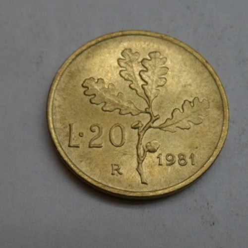 Italien lire 1981 - 20, lire,