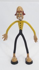Alte Schleich Biegefigur - Clown in gelb/schwarz - sehr guter Zustand 15,5cm