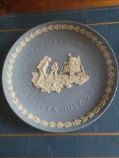 Teller  Wedgwood Jasper Ware Blau , Man on the Moon, Apollo 1969