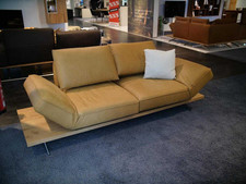 Koinor Sofa Phoenix Leder C-Revolution Mustard Plateau Wildeiche mit Drehstop