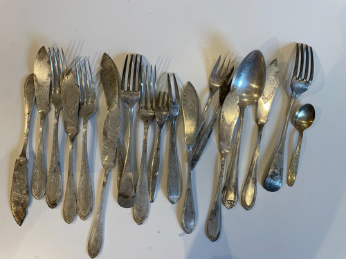 Silberbesteck 100 - silberbesteck, 60,90,100