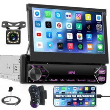 Autoradio Bluetooth 1 Din 7" Bildschirm IPS Touchscreen Radio FM USB AUX +Kamera