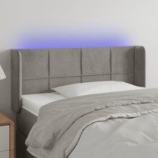 Mit LED Kopfteil Samtkopfteil
