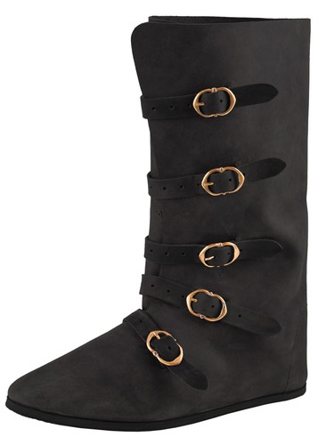 Mittelalterliche stiefel mit - mittelalterliche,