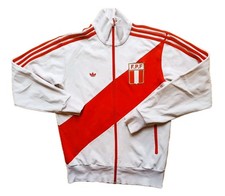 Adidas Peru Retro Vintage Jacke Fußball Originals weiß 2005 Track Top Jacket M