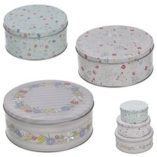 3x Gebäckdose Florale Muster