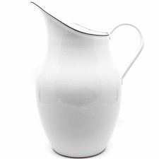 WC-Kanne Emaille weiß