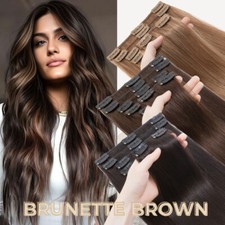 Dick 8 Tressen Echthaar