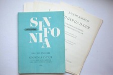 Noten.  Bacchi Angelo. Sinfonia D-Dur.   Mit Stimmen. 