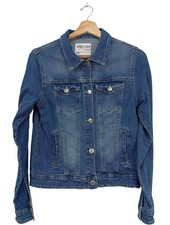 ONE LOVE DENIM Jeansblazer Damen Blazer Gr. DE 34 blau Casual-Look