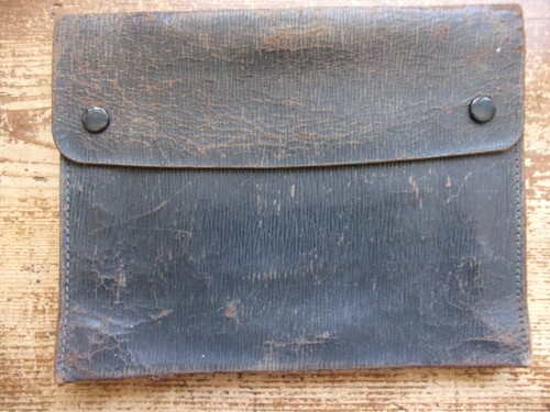 Antike kleine leder tasche - kleine, aus