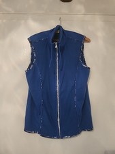 Weste In Blau Mit Kragen GR L