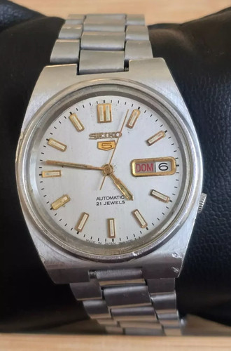 Vintage armbanduhr seiko 5 - armbanduhr,