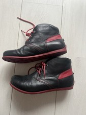 Think! Sneaker rot schwarz Lederschuhe Echtleder Schnürschuhe Schuhe